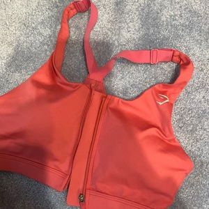 Gymshark zipper front sports bra